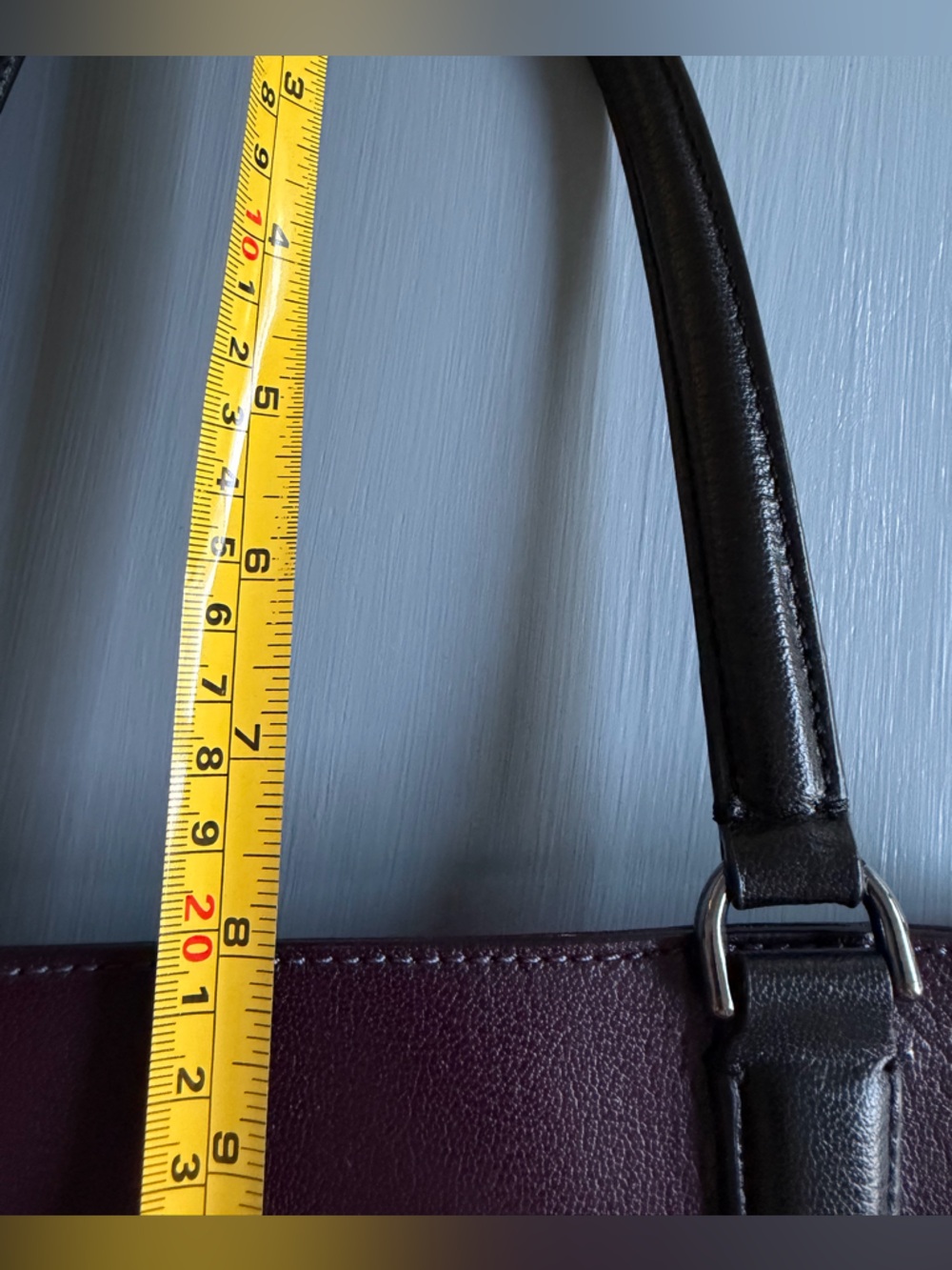 DIANE VON FURSTENBERG DVF Highline Colorblock Leather Tote Bag Laptop Work - Picture 16 of 16